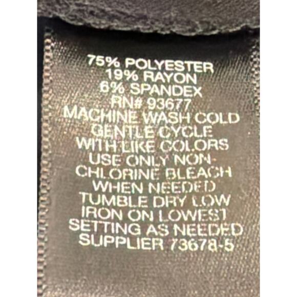 Liz Claiborne  Black Audra Classic Career pant SZ 12 - Picture 4 of 10